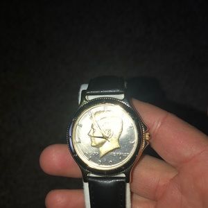 1995 half dollar lucky star men’s watch